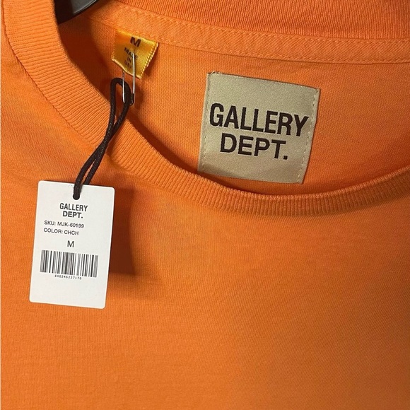 Gallery Dept Orange long sleeve shirt medium - Picture 3 of 4